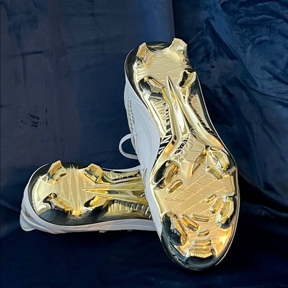 *SOLD* ADIZERO AFTERBURNER 7 GOLD BASEBALL CLEATS - Picture 5 of 9
